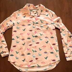 Dino button up